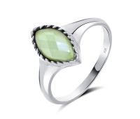 Prehnite Silver Rings NSR-2328